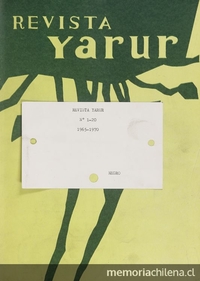 Yarur Manufacturas Chilenas de Algodón. Revista Yarur. Santiago: Yarur, 1965-[1970]. Nº 1, octubre 1965