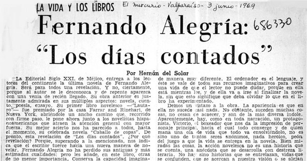 Fernando Alegría: "Los días contados"