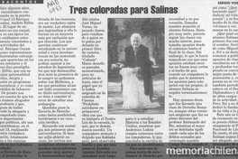 "Tres coloradas para Salinas"