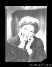 La actriz cómica Olga Donoso, hacia 1938