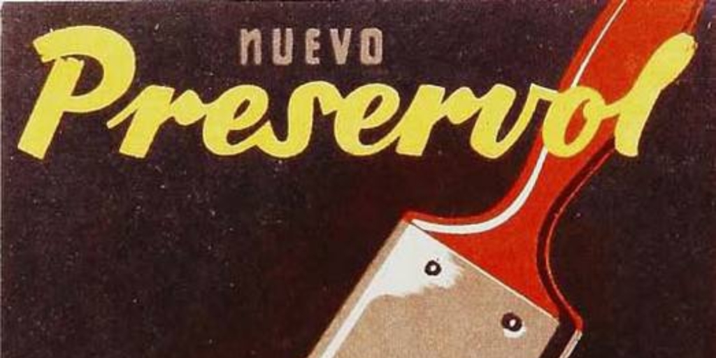 Nuevo Preservol, óleo brillante, especial para exteriores, 1953