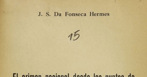El crimen pasional desde los puntos de vista psicológico y social. Santiago: [s.n.], 1934 (Santiago: Prensas de la Universidad de Chile)