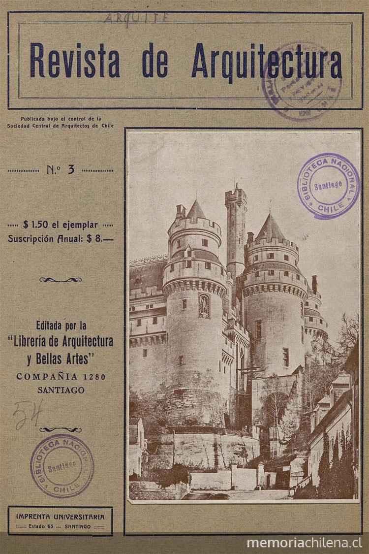 Revista de Arquitectura. Número 3, 1922