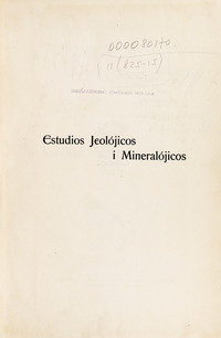 Estudios jeológicos i mineralógicos del Desierto i Cordillera de Atacama
