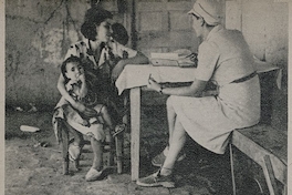 Enfermera de una unidad rural en una visita, 1948Eva, 3 de diciembre de 1948, p. 38