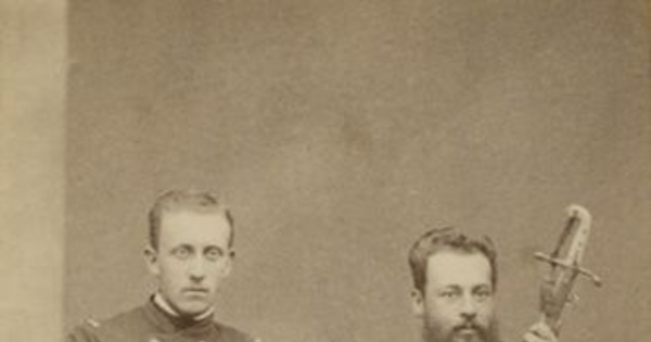 Pie de foto: Retrato de soldados, 1870.