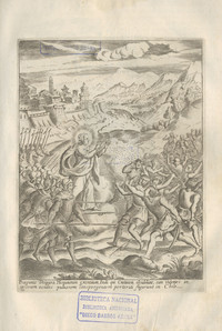 Enfrentamiento entre españoles e indígenas hacia 1640
