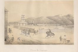Plaza de Copiapó, hacia 1850