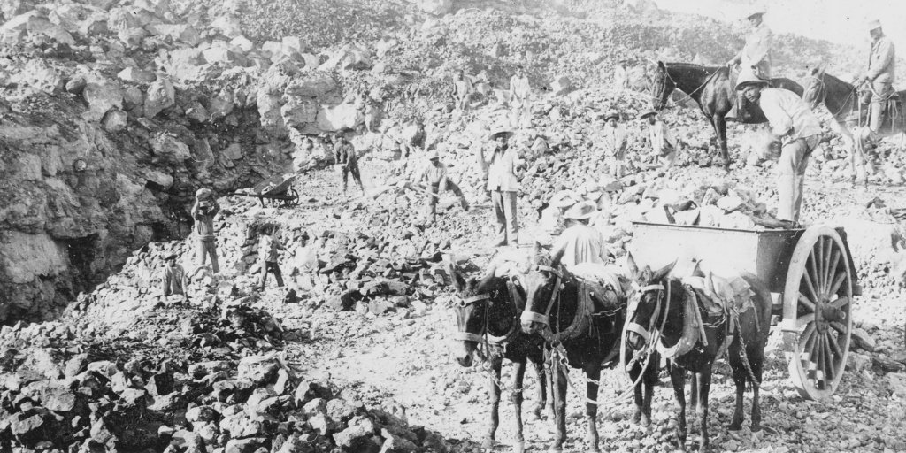 Trabajo minero, 1890
