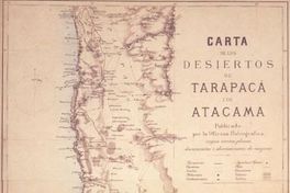 Carta de los desiertos de Tarapacá y Atacama, 1879