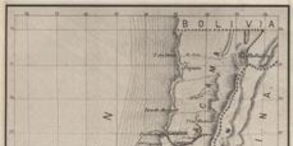 Karte Von Chile, 1855