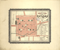 Plano de la ciudad de Chillán, 1895