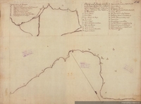 Plano de la Rada de la isla de Tierra de Juan Fernández, hacia 1750