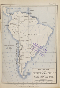 Situación de la República de Chile en la América del Sur
