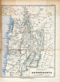 Provincia de Antofagasta, hacia 1885