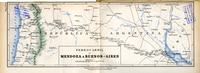 Plano del ferrocarril Mendoza a Buenos Aires, hacia 1885