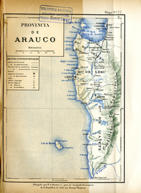 Provincia de Arauco, hacia 1885
