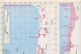 Mapa minero del cobre de Chile