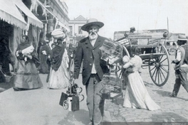 Vendedor de jaulas, hacia 1900