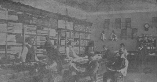 Salitrera de Tarapacá, interior de la tienda, 1903