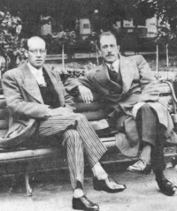 Guillermo Feliú Cruz con Mariano Latorre, 1930