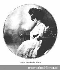 Delia Izquierdo Matte, 1908