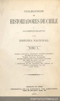 Informe hecho al Rei nuestro señor don Fernando el VI por Joaquín de Villarreal , sobre conducir i reducir a la debida obediencia los indios del Reino de Chile