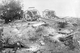 Muertos y pertrechos tras la Batalla de Placilla : 28 de agosto de 1891