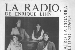 Afiche de La Radio, obra de teatro escrita por Enrique Lihn