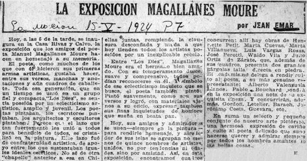La exposición Magallanes Moure