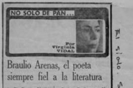 Braulio Arenas, el poeta siempre fiel a la literatura