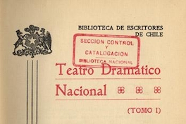 Teatro dramático nacional. Tomo 1