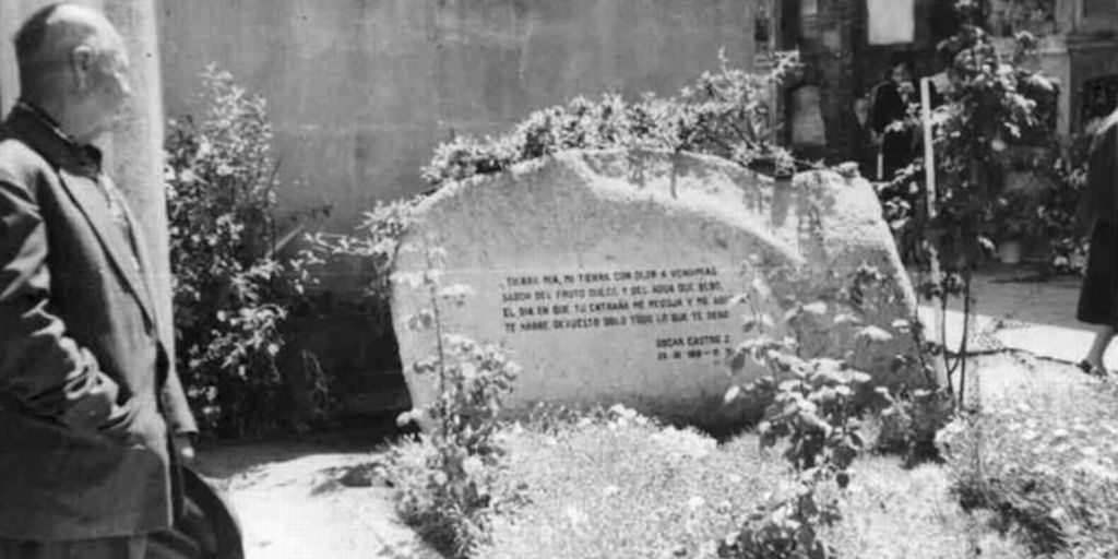 Tumba de Óscar Castro en el Cementerio de Rancagua