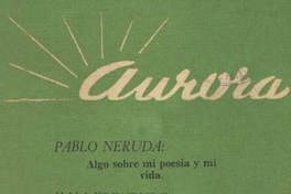 Aurora Nº 1, julio de 1954