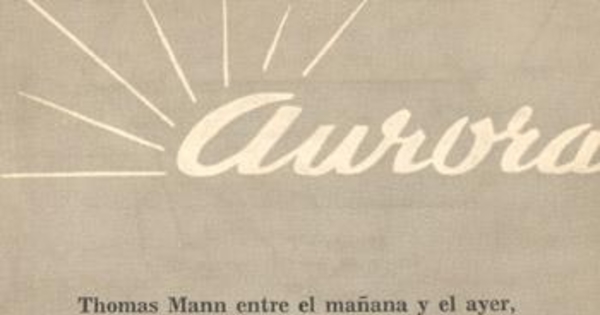 Aurora Nº 4, agosto de 1955