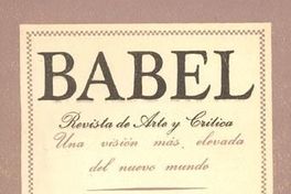 Babel: revista de arte y crítica : número 19, enero-febrero 1944