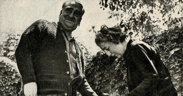 Hernán del Solar y su esposa, hacia 1968