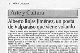 Alberto Rojas Jiménez, un poeta de Valparaíso que viene volando
