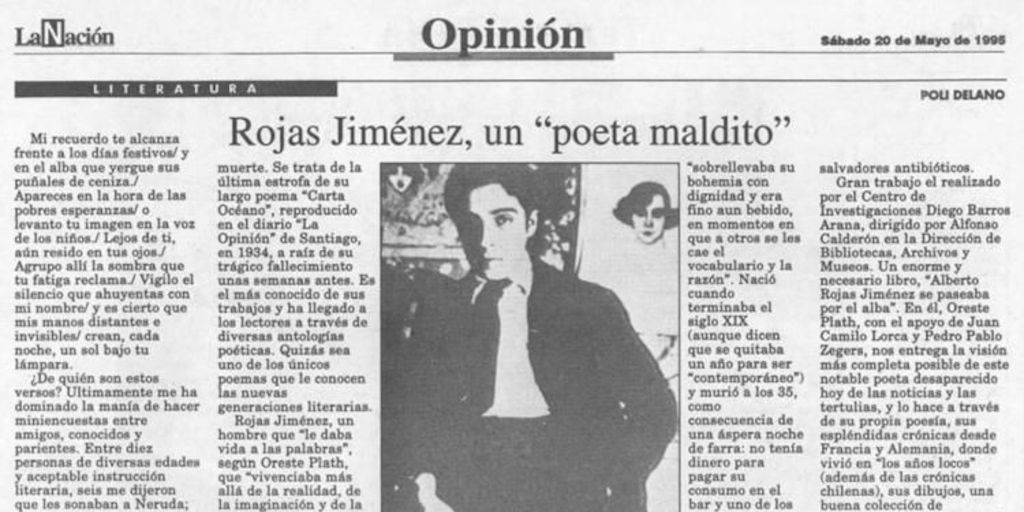 Rojas Jiménez, un "poeta maldito"