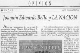 Joaquín Edwards Bello y La Nación