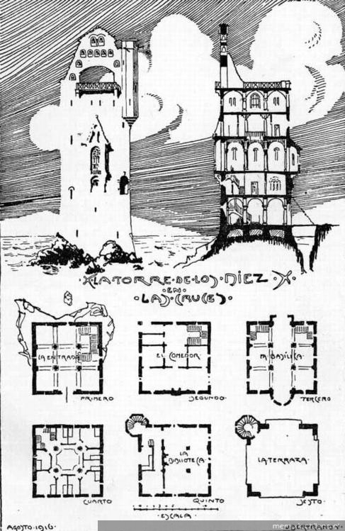 Plano de La Torre de Los Diez en La Cruces