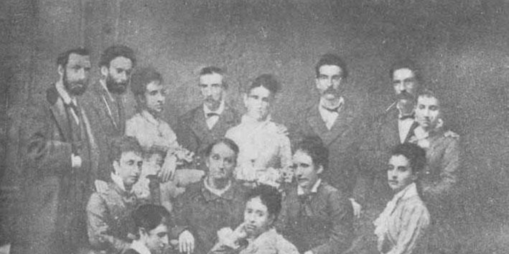 José Victorino Lastarria y su familia, 1882