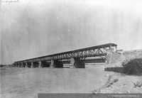 Puente sobre el río Cachapoal, Rancagua, hacia 1900