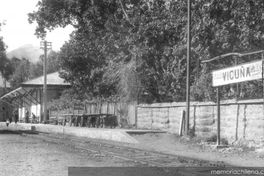 Estación de Vicuña, hacia 1900