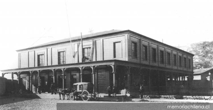 Estación Barón, hacia 1870