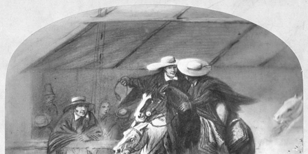 Topeadura a la chilena, siglo XIX