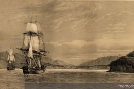 Mouillage des corvettes sur la baie Saint Nicholas, 1838