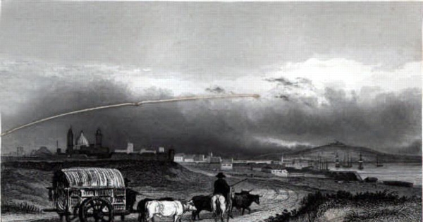 Vista de Montevideo tomada desde tierra, 1832