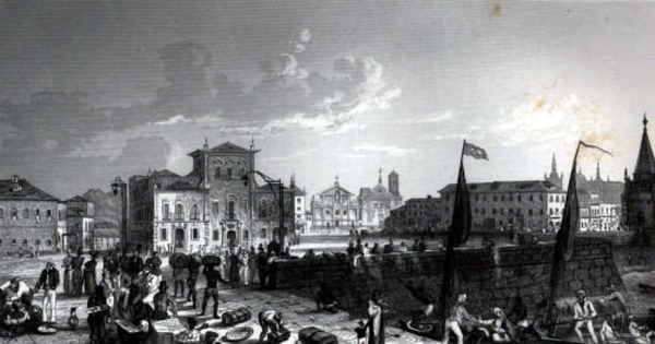 Mole, palace and cathedral. Río de Janeiro