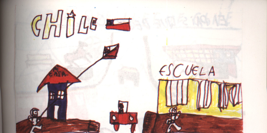 Dibujo de David sobre Chile, 6 años, diciembre de 1988